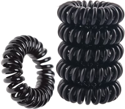 MONA Bocca Beauty - Elastische Haarsprongen - Zwart - 5 stuks - Voor Actieve Mensen