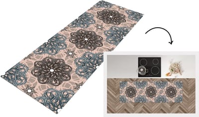 Keukenloper - Loper keuken - Patronen - Abstract - Bloemen - 150x50 cm - Keukenloper vinyl