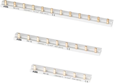 ABB 2CDL210001R1638 PS1/38/16H faserail 1-fasig, 38-pins, 16 mm2, met HK Phase busbar Grijs 16 mm² 80 A 1 stuk(s)