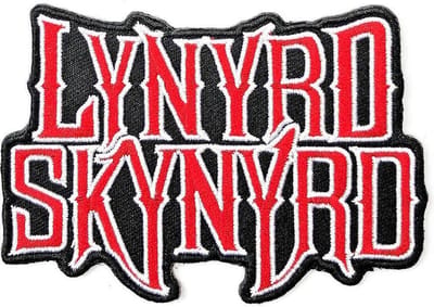 Lynyrd Skynyrd - Logo Patch - Rood/Zwart
