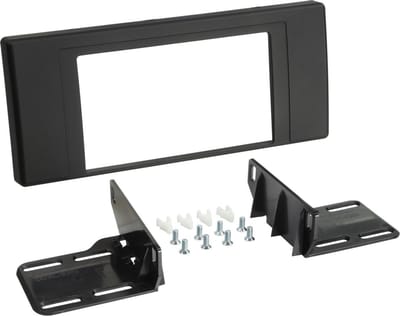 2-DIN Paneel geschikt voor BMW X5 (E53) - Land Rover Range Rover - Kleur: Zwart (METRA)