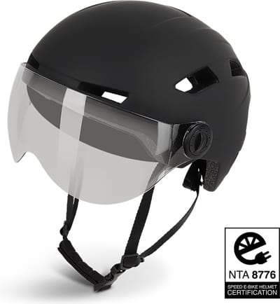 Lightyourbike ROADSTER Speed Pedelec helm NTA 8776 - met vizier & verlichting
