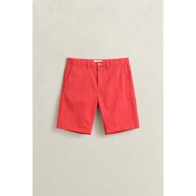 Gant Sunfaded Regular Fit Chino Shorts Rood 33 Man