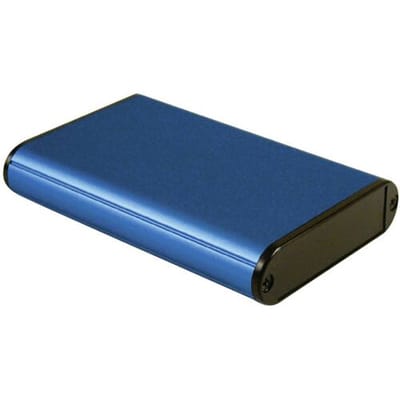 Hammond Electronics 1455B1002BU Universele behuizing 100 x 71.7 x 19 Aluminium Blauw 1 stuk(s)