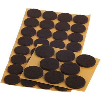 Fix-o-moll Zelfklevende Meubelglijder Viltglijders Set - Zelfklevend - Vilt - Rond - 40 Stuks
