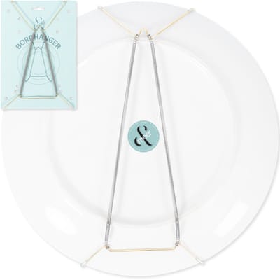 Goudkleurige Bordenhanger Large Ø 27-38 cm – Metalen Bordhanger voor Bord, Kom en Tegel Ophangen