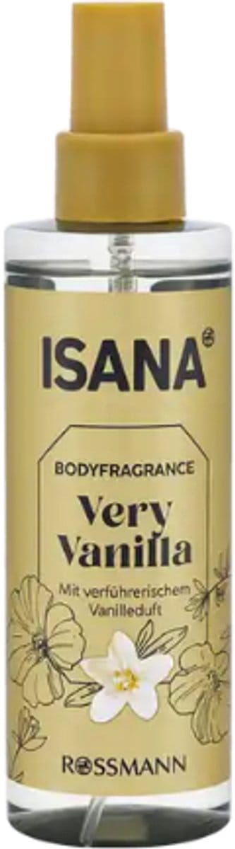 Isana Bodyspray Very Vanilla | 1x 200 ml - Vanille | Lichaamsparfum - Bodymist