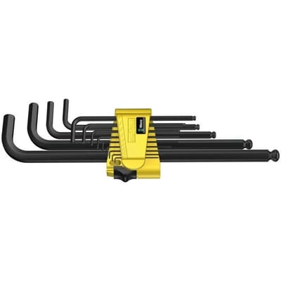 Wera 950 PKL/13 SZ N Inbus Haakse schroevendraaierset 0.05 inch, 1/16 inch, 5/64 inch, 3/32 inch, 7/64 inch, 1/8 inch, 9/64 inch, 5/32 inch, 3/16