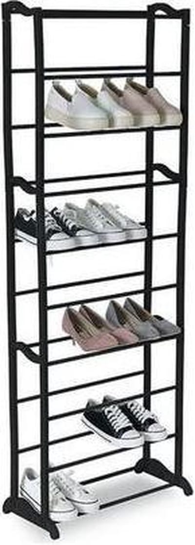 Confortime - Schoenenrek - Zwart - 72 x 25 x 140 cm - 40 paar