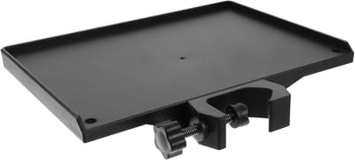 Microfoon Stand Tray - Accessoire Houder - Live Streaming Opnames - Verstelbare Houder - 20x14cm - Zwart
