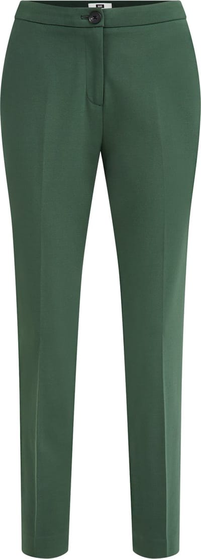 WE Fashion Dames slim fit pantalon met stretch