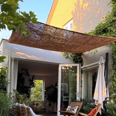 Kokos schaduwdoek | Vierkant | 3x3 m1 - 4shine