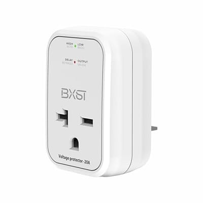 Overspanningsbeveiliging 220V voor Huishoudelijke Apparaten – Elektronische Spanningsbeveiliging met 1 Uitlaatstekker, 20A, 4400W