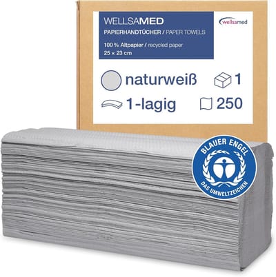 Cellulose Vouwhanddoeken 1-Laags ZZ-Vouw Naturale Papieren Handdoeken