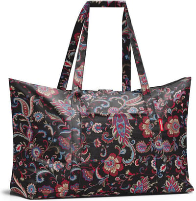 Reisenthel Mini Maxi Travelbag Reistas - Opvouwbaar - 30L - Paisley Zwart