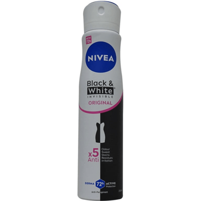 Nivea - Deospray - Invisible Black & White Original - 48 Uur Lang Werkend - 250 ml