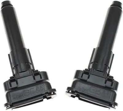 Koplamp Was Pomp - Sproeier Pomp - Auto Onderhoud - Duurzaam ABS Plastic - Set van 2 - Zwart