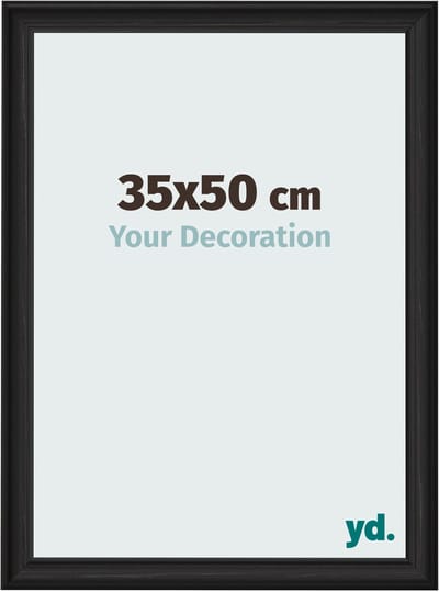 Your Decoration - Fotolijst 35x50 cm - MDF - Zwart Houtnerf - Lazio