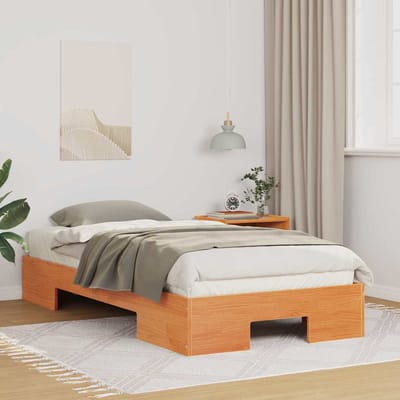 vidaXL - Bedframe - Bruin - 100 - x - 200 - cm