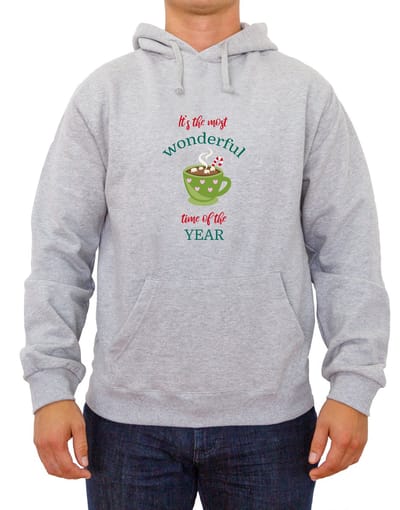 Kersttrui | Foute kersttrui dames | Foute kersttrui heren | Kerst hoodie | Kerstcadeau | Maat S | Grijs | Fotofabriek