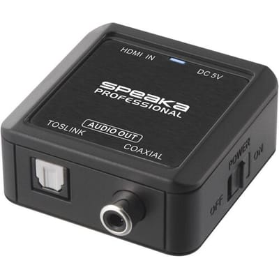 SpeaKa Professional Audio Converter [HDMI - Coaxiaal, Toslink]