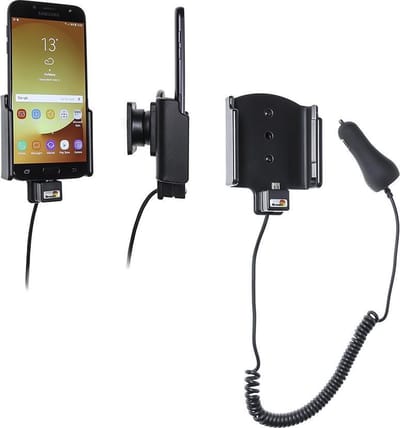 Brodit houder geschikt voor Samsung Galaxy J7 (2017) Actieve houder met 12/24V lader