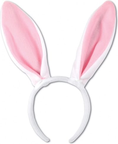 Scoby - Diadeem met Witte Konijnenoren - Schattige Haaraccessoire - Paas Accessoire