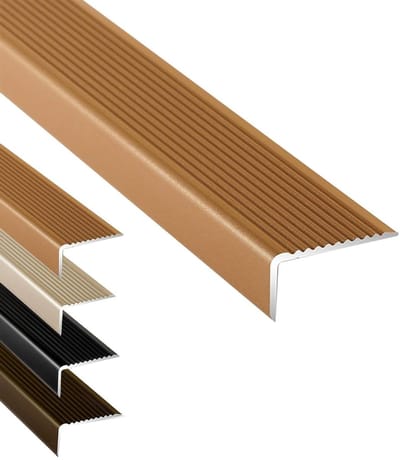 Traprandprofiel - Antislip strip - Veilig traplopen - Waterdicht aluminium - 120cm - Goud