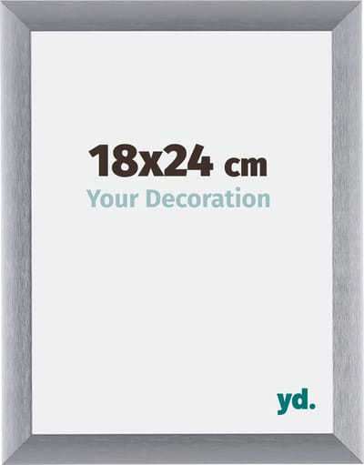 Your Decoration - Fotolijst 18x24 cm - Aluminium - Zilver Geborsteld - Tucson