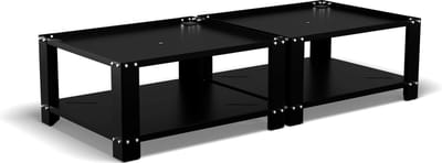 Bodo® - Wasmachine Verhoger - Dubbel - Kast - Ombouw met Plank - Zwart - 127x54x31cm