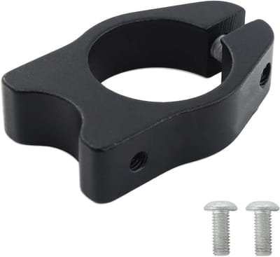 Zadelpenklem Fiets - Zadelklem Aluminium - Zadelhoogte Verstellen - Met Montagedoorgaten - 31.8mm - Zwart