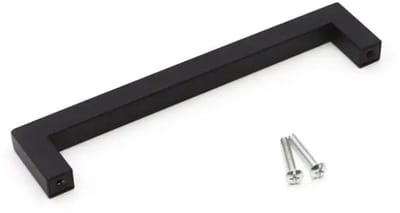 Go Go Gadget - Handgreep - 96mm hartafstand - Handvat - Deurgreep - Keukenkast - Ladegreep - RVS - 1 stuk - Vierkant - Zwart