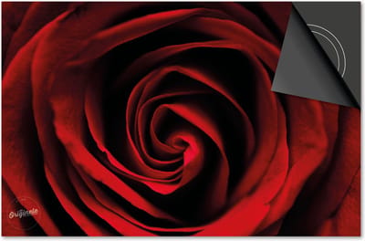 Inductie beschermer 60x60 - afdekplaat inductie mat - Dietrix Kookplaat beschermer - Exclusief - Bloemen en Planten - Rode Roos