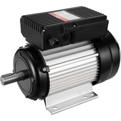 VEVOR 2,2 kW elektromotor 2800 tpm, AC 220-240 V, 13,8 A, 90 L, B3-frame, luchtcompressormotor, eenfase, 24 mm spiebaanas, voorwaartse/achterwaartse rotatie voor landbouwmachines en algemene apparatuur