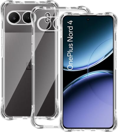 Casemania Hoesje Geschikt voor OnePlus Nord 4 - Transparant - Anti Shock Back Cover