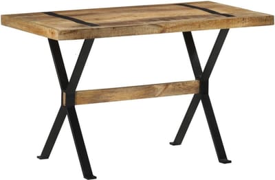 Eettafel Hout - Bartafel Balkontafel - Kleine Ruimtes Gebruik - Uniek Houtnerf Patroon - 120 x 60 x 76 cm