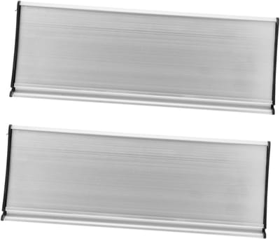 Naamplaatjes Deur - Naambordjes Borden - Kantoor Thuis - Gemakkelijk Schoon Te Maken - 28x9.5cm - Zilver