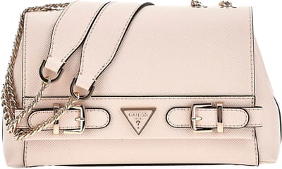 GUESS Schoudertas Levante Convertible Xbody Flap Bag Stone Crème