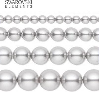 Swarovski Elements, 20 stuks Swarovski Parels, 10mm (20cm), LIGHT GREY, 5810