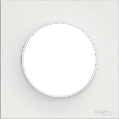 Schneider Electric ODACE Afdekplaat 85x85 mm - 1 Positie - Wit