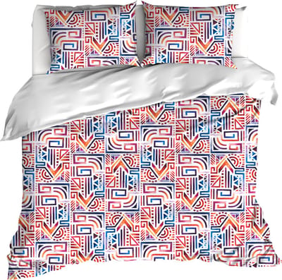 De Witte Lietaer Dekbedovertrek Maya, Lychee - 200 x 200/220 - Katoen Percal