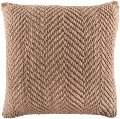 Tiseco - Kussen (gevuld) RENEE - Gebreide look - 45x45 cm, zand