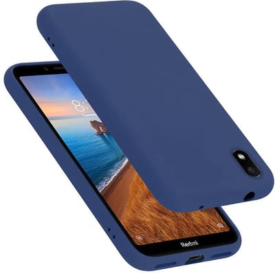 Cadorabo Hoesje geschikt voor Xiaomi RedMi 7A in LIQUID BLAUW - Beschermhoes gemaakt van flexibel TPU silicone Case Cover