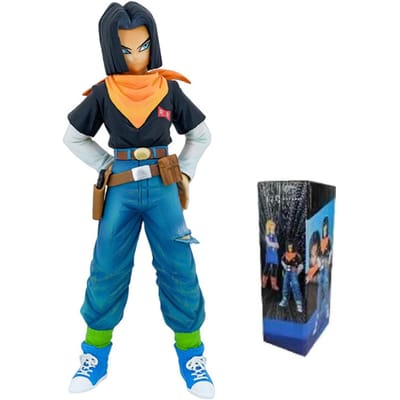 22CM Anime Dragon Ball Z Android 17 18 Figuur Android 18 PVC Actiefiguren Verzameling Model Speelgoed voor Kinderen Kerstcadeaus