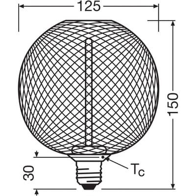 Osram E27 LED Kaarslamp | 3.5W Goud 1800K 220V/240V 818 150Lm | 320° Ø125mm Dimbaar
