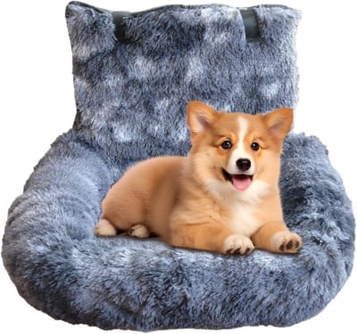 Autostoel Hond - Reisbed Puppy - Veilig Reizen - Wasbaar Comfort - 60 x 60 cm - Zoals op de foto