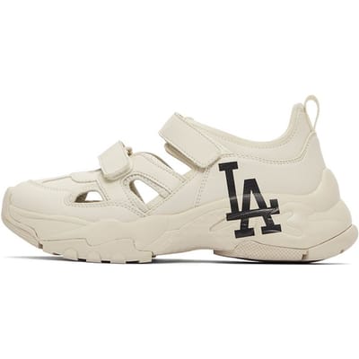 Sandale MLB Chunky Masque Semelle Épaisse Augmentant la Hauteur Légère Respirante Chaussures de Randonnée Fluviale Chaussures Unisexes Beige 3ASDCH143-07CRS 39 beige
