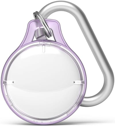 Ringke Slimme Sleutelhanger Geschikt voor Apple AirTag TPU Transparant Paars