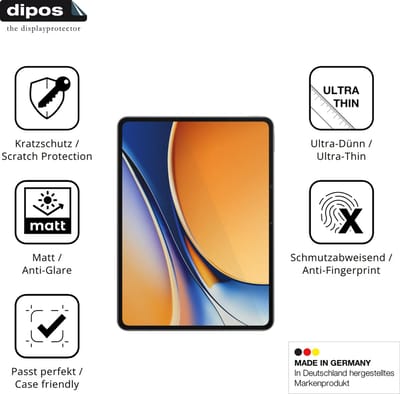 dipos – 2x Matte Beschermfolie geschikt voor Realme Pad 3 11.6 Zoll | Krasbestendige & antireflecterende Screenprotector Ultra-Thin