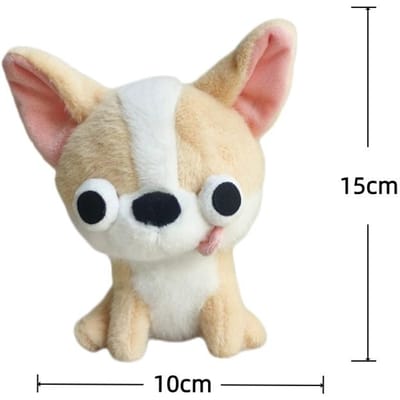 Chihuahua Knuffels Gesimuleerde Puppy Gevulde Pop Bureaublad Speelgoed Kawaii Kamer Decoratie Speelgoed Hobby's Verzameling Verjaardagscadeaus